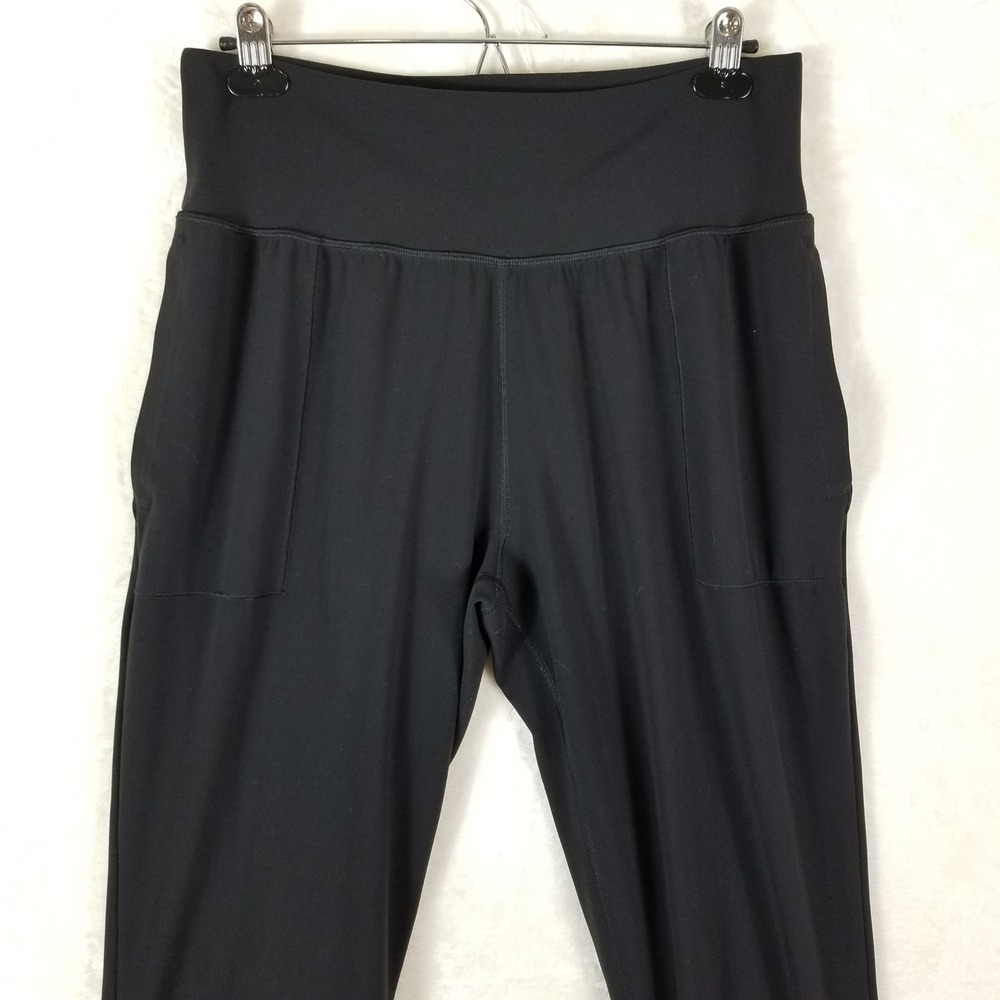 Athleta Salutation Jogger Women Large Black High Rise Pockets Activewear Pants - Picture 2 of 10